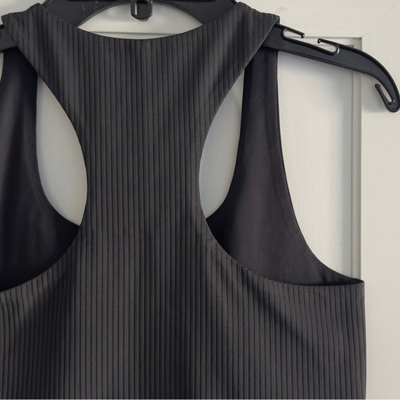 Girlfriend Collective Rib Paloma Racerback Sports Bra in Black Size Small - Picture 6 of 6